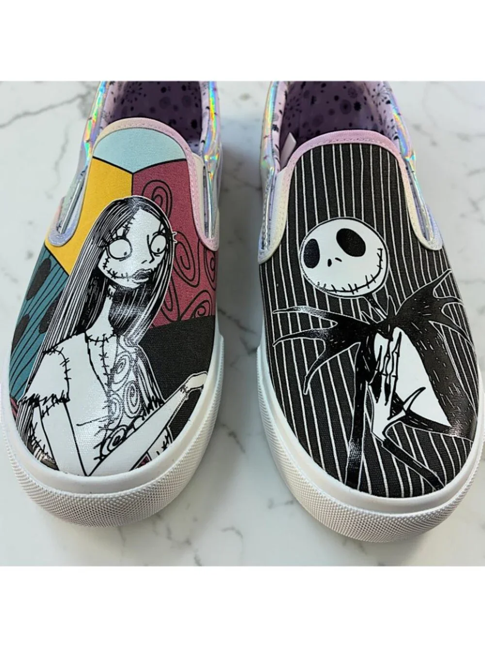 Disney Women's Size 10 Sneakers Nightmare Before Christmas Low Top Slip-On NEW